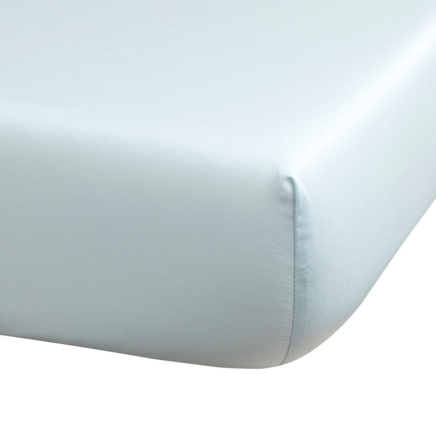 Fitted sheet Manuka Blue 39"X80"X15"Twin-X-Long 100% cotton, , hi-res image number 0