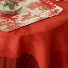 Tablecloth Souveraine  Red 175x175 100% linen, , hi-res image number 1