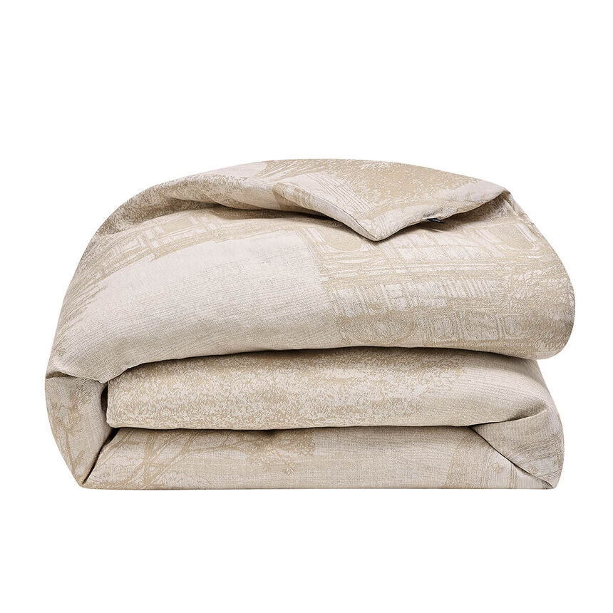 Quilt cover Symphonie Beige 35"X71" 50% cotton - 50 % linen, , hi-res image number 5