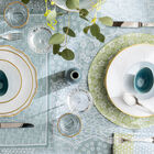 Coated placemat Wagara coated Green Ø15" 100% cotton, , hi-res image number 0