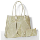 Shoulder bag Palme Green  100% cotton, acrylic coating. Garnish: Cattle leather, , hi-res image number 2