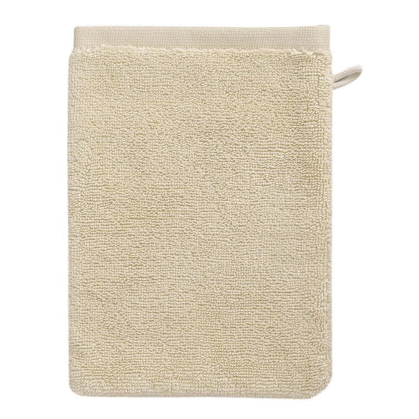 Wash mitt Argile Ecru 6"x7" 100% cotton, , hi-res image number 0