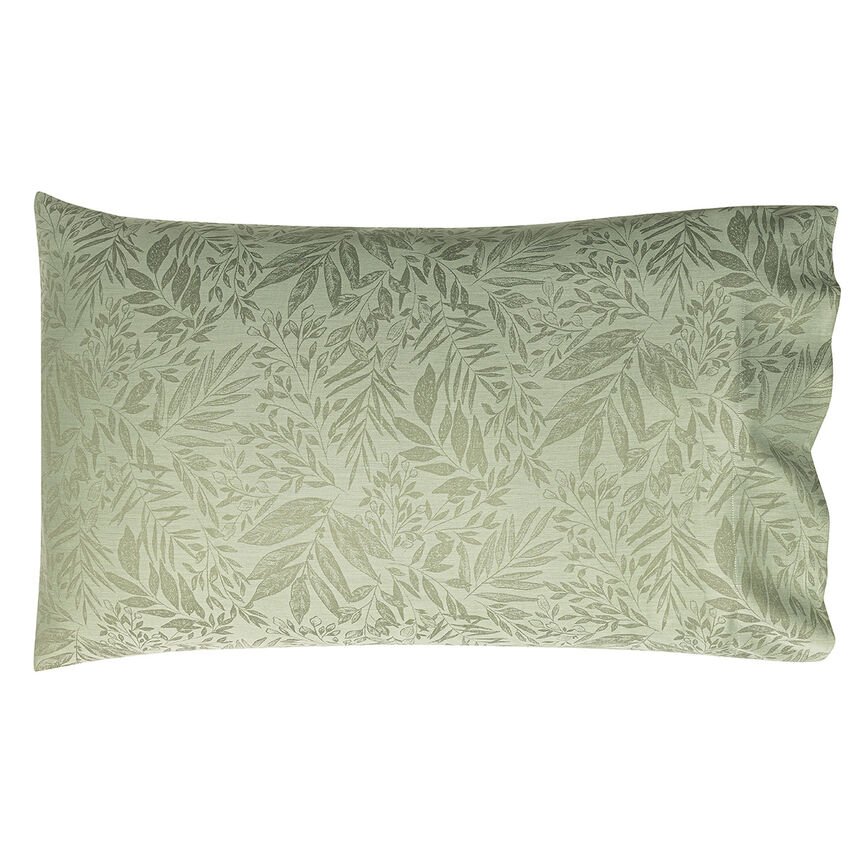 2 Taies am&eacute;ricaines  Charmilles Feuillage 56X84 100% coton, , hi-res