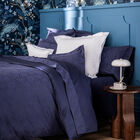Fitted sheet Flora Dark blue 60"X80"X17"Queen 100% cotton, , hi-res image number 1