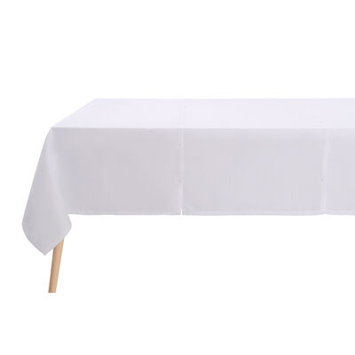 Tablecloth Portofino Pluriel White 175x175 100% linen