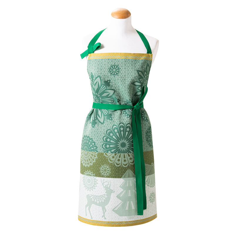 Apron Lumières d'étoiles  Green 80x96 100% cotton, , hi-res image number 1