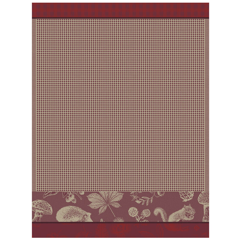 Hand towel Dans les bois Red 60x80 100% cotton, , hi-res