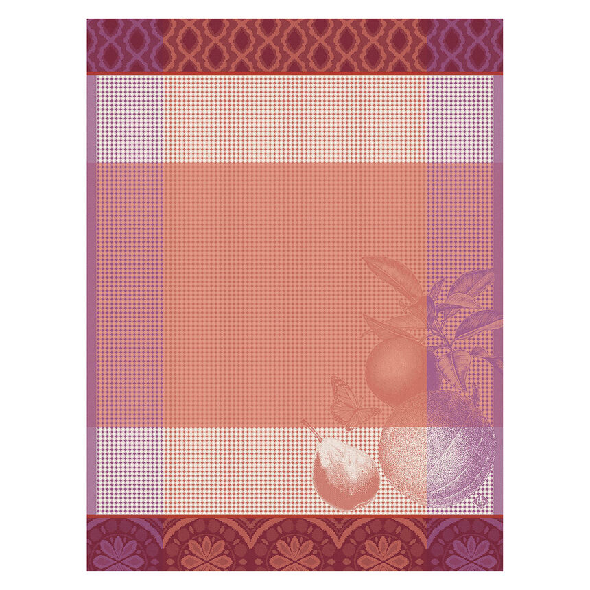 Hand towel Arri&egrave;re-Pays Pink 24"x31" 100% cotton, , hi-res image number 0