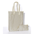 Hand-carried bag Picto Beige  100% cotton, acrylic coating. Garnish: Cattle leather, , hi-res image number 2