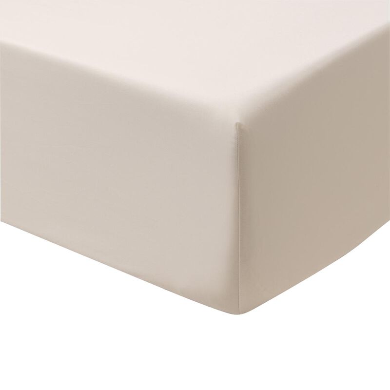Fitted sheets Bois Dormant Beige 152X203X43 100% cotton, , hi-res image number 0