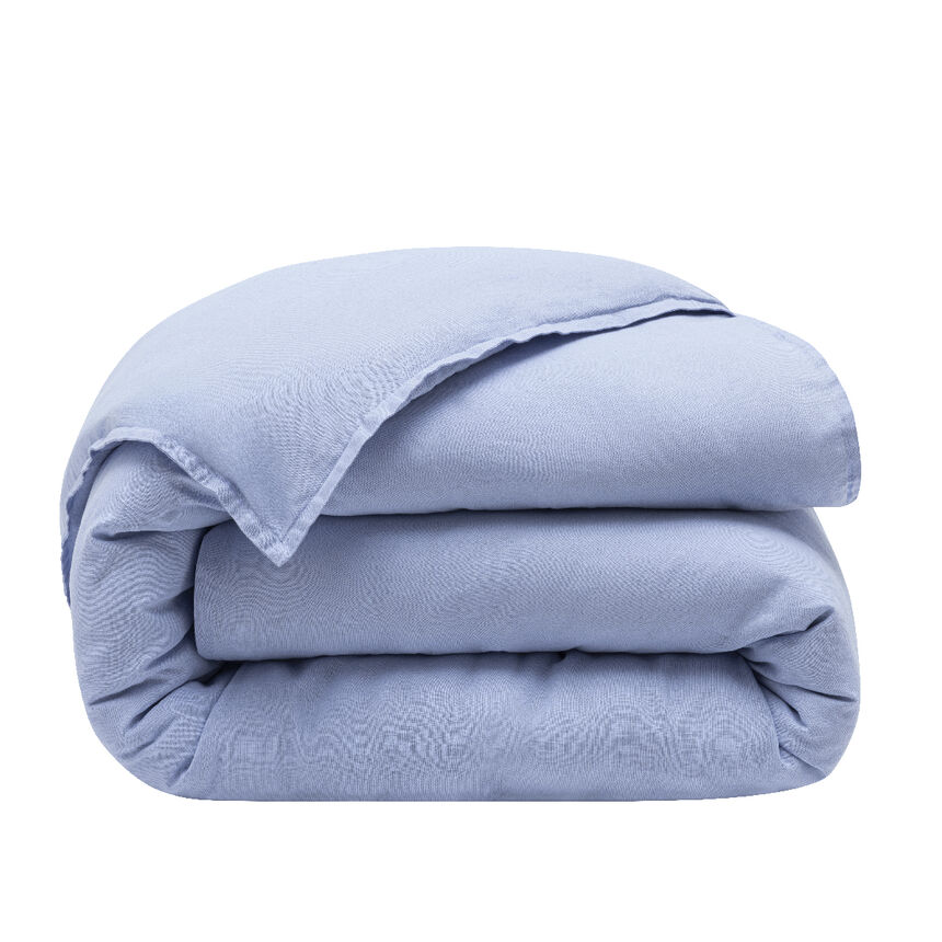 Duvet cover Nuances Blue 173X218 50% cotton - 50 % linen, , hi-res image number 0