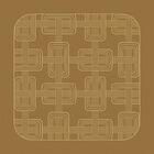 Napkin H&ocirc;tel particulier Brown 22"x22" 100% linen, , hi-res image number 1