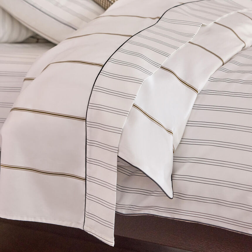 Duvet cover Savile row Beige 173X218 100% cotton, , hi-res image number 3
