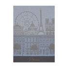 Tea towel Paris panorama Azure 24"x31" 100% cotton, , hi-res image number 1