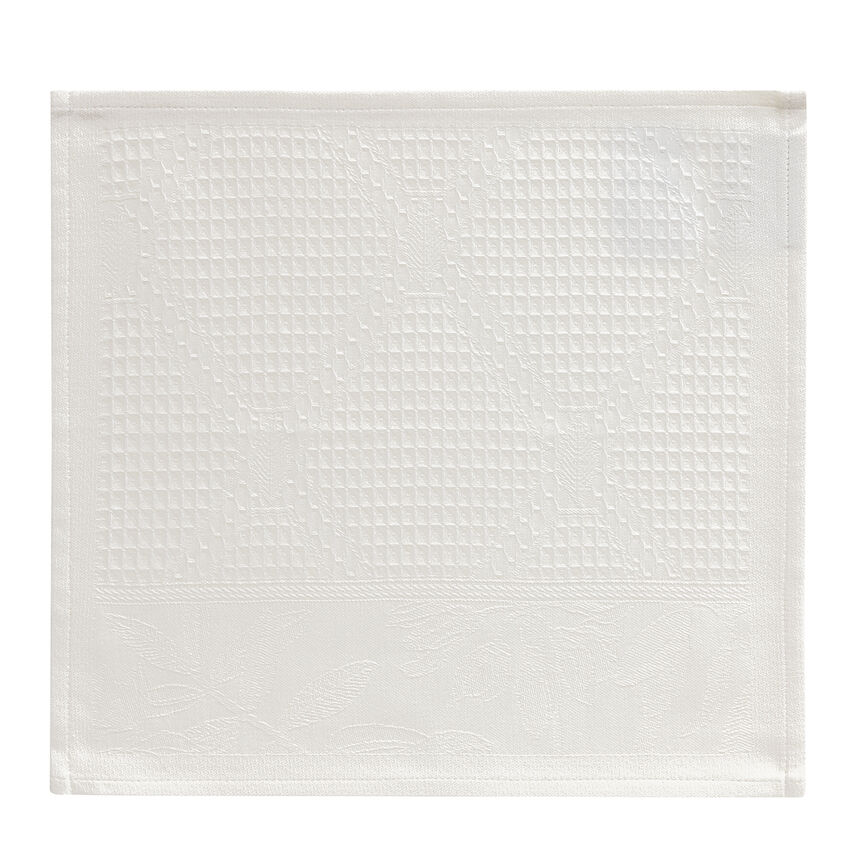 Washcloth Pois de senteur White 12"x12" 100% cotton, , hi-res image number 0