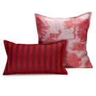 Cushion cover Souveraine  Red 20"x20" 100% linen, , hi-res image number 1