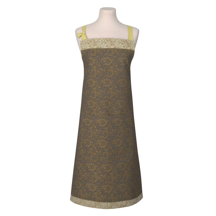 Apron Dans les bois Yellow 35"x38" 100% cotton, , hi-res image number 0