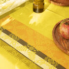 Coated placemat Mumbai Enduit Yellow 20"x14" 100% cotton, , hi-res image number 0
