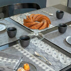 Coated placemat Caractère Enduit Grey 20"x14" 100% cotton, , hi-res image number 1