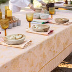 Tablecloth &Eacute;t&eacute; Indien Orange 47"x47" 100% linen, , hi-res image number 6