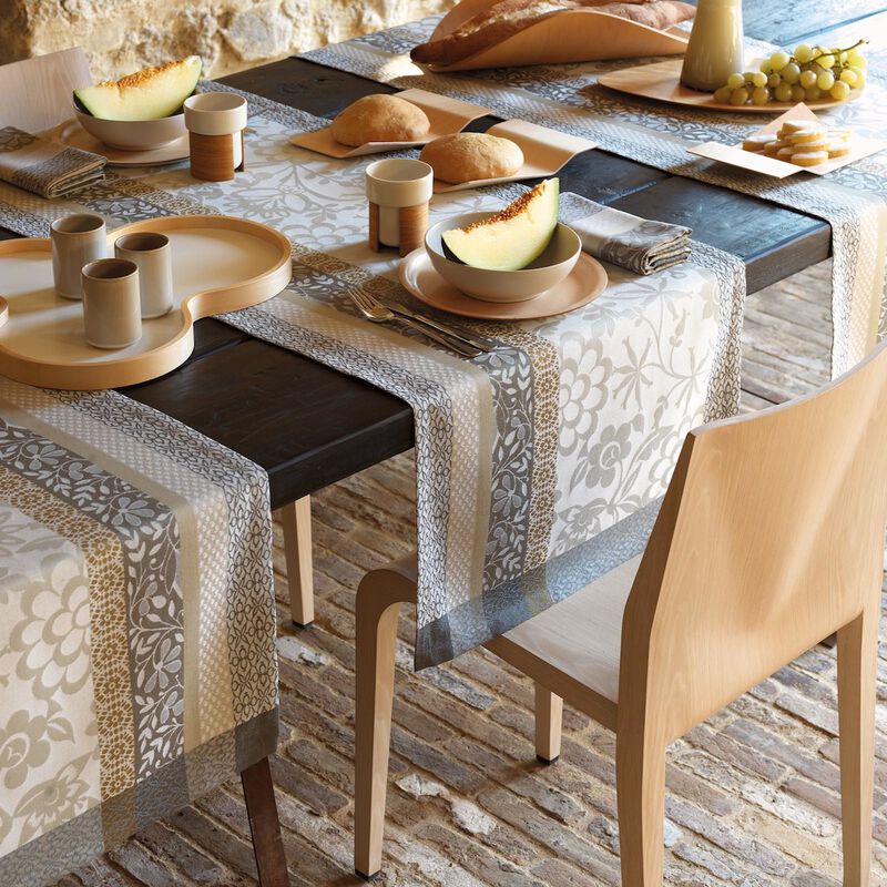Runner Provence Beige 22"x59" 100% cotton, , hi-res