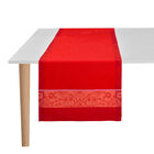Runner Voyage Iconique Red 20"x59" 100% cotton, , hi-res image number 1