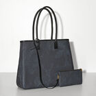 Shoulder bag Parc Blue  100% cotton, acrylic coating. Garnish: Cattle leather, , hi-res image number 3