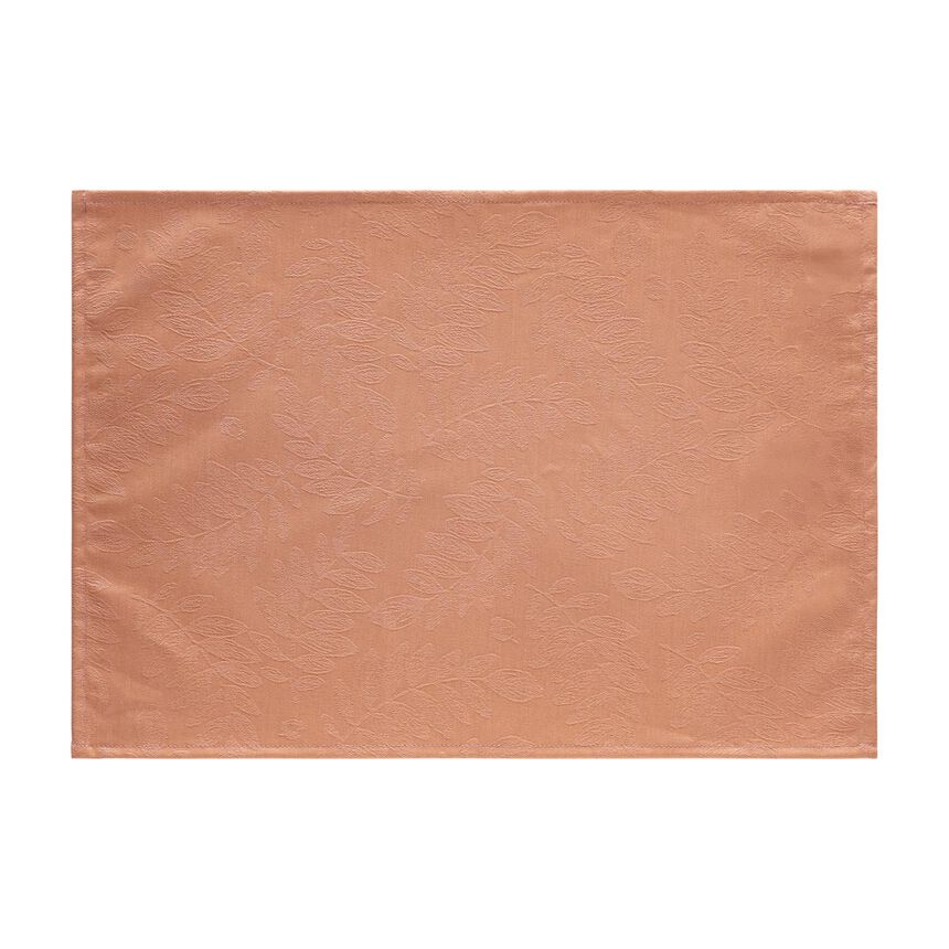 Coated placemat Vegetal mood Orange 20"x14" 100% cotton, , hi-res image number 0