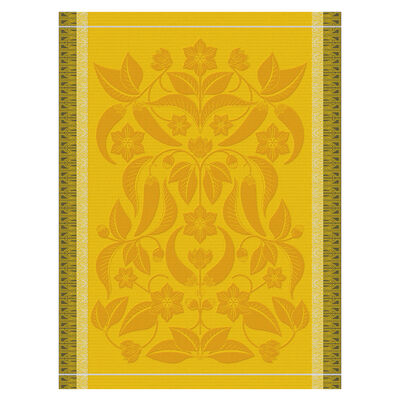 Tea towel Piments Yellow 24"x31" 100% cotton