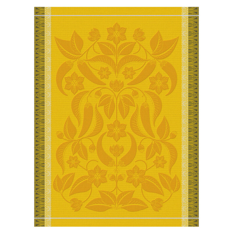 Tea towel Piments Yellow 60x80 100% cotton, , hi-res