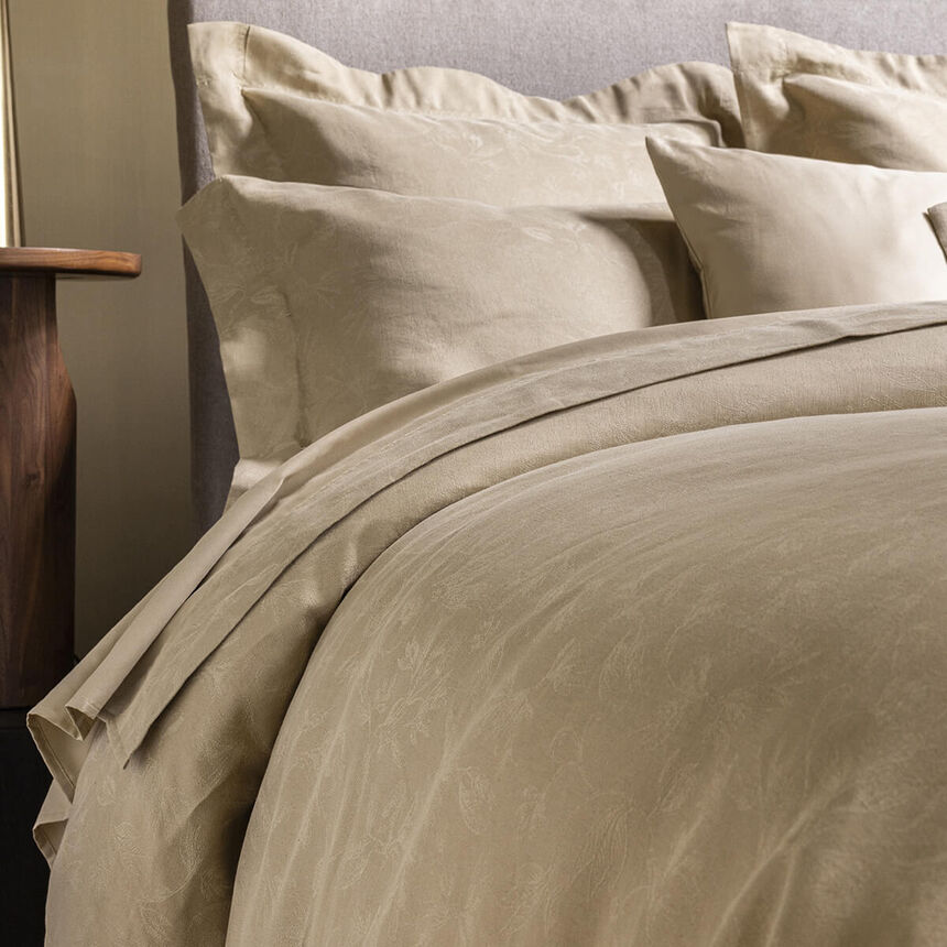 Pillowcase Arabesque Beige 50X75 50% cotton - 50 % linen, , hi-res image number 2