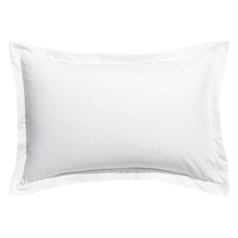 Shams Portofino Withe 12"X16"Boudoir 100% cotton, , hi-res