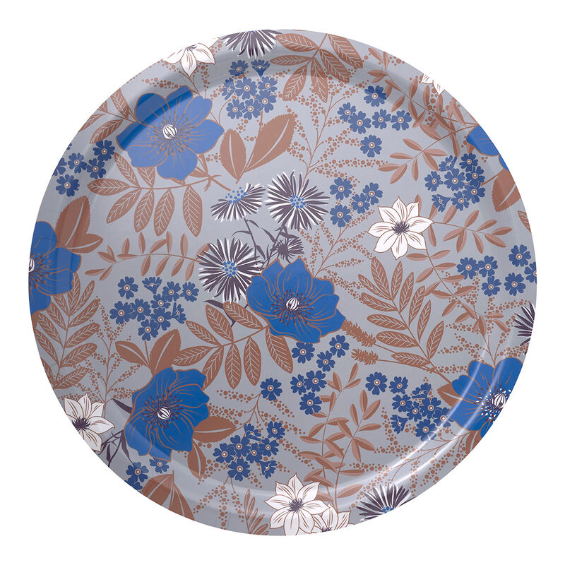 Tray Cottage Blue Ø49 100% Wood, , hi-res image number 1