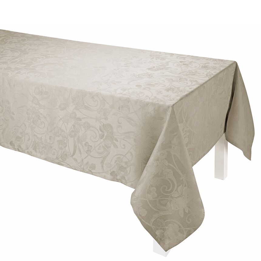 Tablecloth Tivoli Sapphire 69"x69" 100% linen, , hi-res image number 6