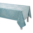 Coated tablecloth Syracuse Aqua 69"x69" 100% cotton, , hi-res image number 1