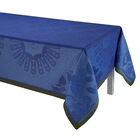 Tablecloth Jardin d'orient Blue 59"x59" 100% linen, , hi-res image number 2