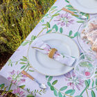 Tablecloth Pois de senteur Pink 59"x59" 50% cotton - 50 % linen, , hi-res image number 3