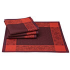 Napkin Ottomane Burgundy 23"x23" 100% linen, , hi-res image number 1