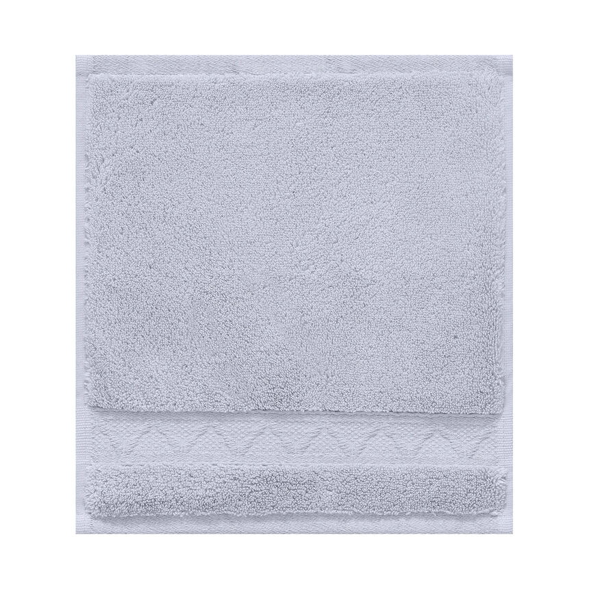 Washcloth Caresse Cloud grey 12"x12" 100% cotton, , hi-res image number 0