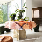Tablecloth Escapade Tropicale Orange 120x120 100% linen, , hi-res image number 0