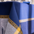 Tablecloth Festin Blue 47"x47" 100% cotton, , hi-res image number 3