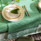 Runner Escapade Tropicale Green 20"x59" 100% linen, , hi-res image number 2