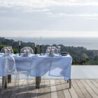Tablecloth Portofino Pluriel Blue 69"x69" 100% linen, , hi-res image number 0