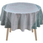 Coated tablecloth Syracuse Aqua 69"x69" 100% cotton, , hi-res image number 2