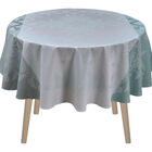 Coated tablecloth Syracuse Aqua 175x175 100% cotton, , hi-res image number 2
