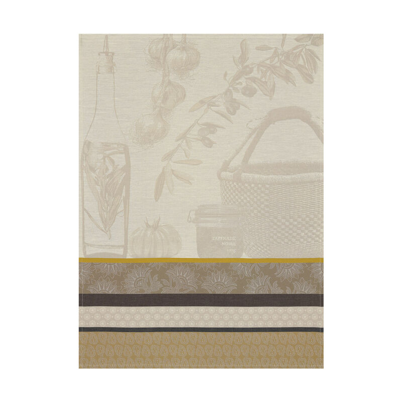 Tea towel Saveurs de Provence Beige 24"x31" 100% cotton, , hi-res image number 0