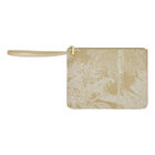 Pouch Paysage Brown 8"x6" 100% cotton, acrylic coating. Garnish: Cattle leather, , hi-res image number 1
