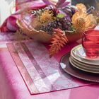 Coated placemat Mumbai Enduit Pink 20"x14" 100% cotton, , hi-res image number 1
