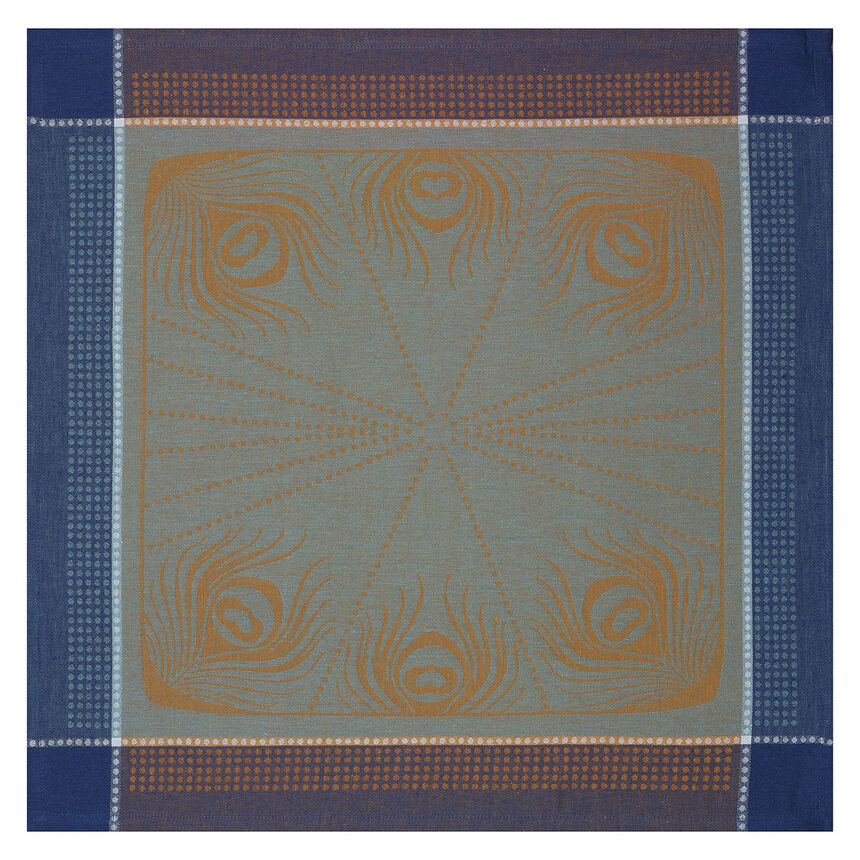 Napkin Cabaret Peacock 23"x23" 100% linen, , hi-res image number 0