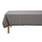 Tablecloth Empreintes Black 59"x59" 100% cotton, , hi-res image number 2